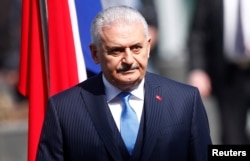 Turkish Prime Minister Binali Yildirim is seen during a visit to Sarajevo, Bosnia and Herzegovina, March 29, 2018.