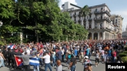 Протестная акция в Гаване (архивное фото) 