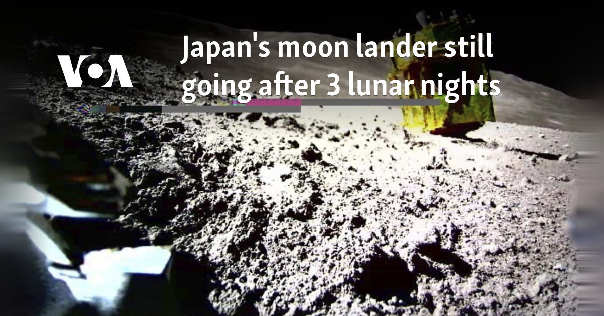 Japan's moon lander still going after 3 lunar nights