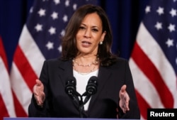 Democratic U.S. vice presidential nominee Kamala Harris