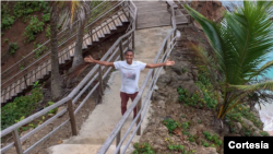 Marilson das Neves, guia turístico em São Tomé