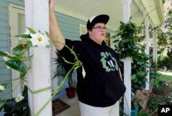 FILE - Gavin Grimm is interviewed at his home in Gloucester, Virginia, Aug. 25, 2015. Grimm is a transgender student whose demand to use the boys' bathrooms has divided the community and prompted a lawsuit.