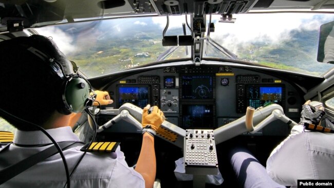 A pilot and captain fly an aircraft.