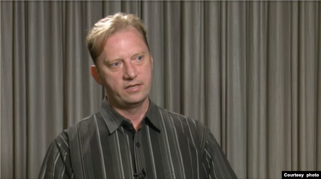 U.S. Navy veteran Michael White speaks to VOA Persian in San Diego, California, on July 8, 2021. It was only his second interview since being released by Iran in a June 2020 U.S.-Iran prisoner swap. (VOA Persian)