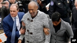 Bill Cosby arrives at court to face a felony charge of aggravated indecent assault on Dec. 30, 2015, in Elkins Park, Pennsylvania.