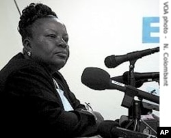 Frances Johnson-Morris as Liberia's Elections Commission Chair in 2005