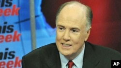 National Security Adviser Tom Donilon is interviewed on ABC's 'This Week,' May 8, 2011 (file photo)