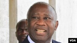 Presiden Pantai Gading yang tetap menolak mundur pasca-kekalahannya pada pemilu November lalu, Laurent Gbagbo.