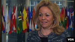 U.S. Ambassador to the UNHRC, Eileen Donahoe in an interview at the State Department Nov. 13, 2012