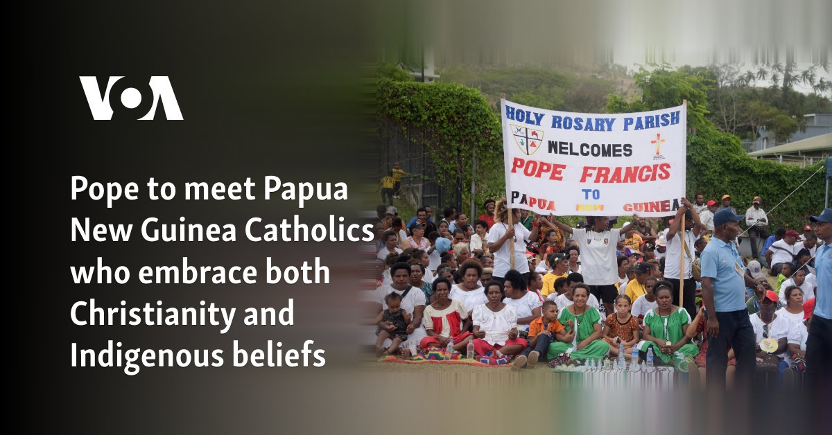 Pope to meet Papua New Guinea Catholics who embrace both Christianity and Indigenous beliefs