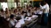 Teachers of basic education receive a training for nationwide census at a school in Kyaung Gone township, Burma, March 20, 2014.