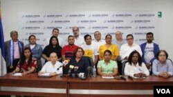 Alianza opositora nicaragüense reiteró su voluntad de diálogo y apoyan el llamado de la OEA para el regreso de la Comisión Interamericana de Derechos Humanos (CIDH) y de otros organismos humanitarios.