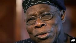 Former Nigerian President Olusegun Obasanjo (file photo)