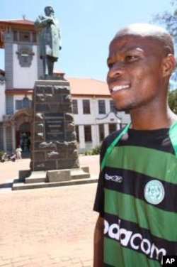 Moses Masitha, the first black president of the Free State University's Student Representative Council