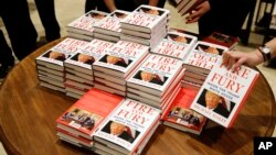 Copies of Michael Wolff's "Fire and Fury: Inside the Trump White House" went on sale, Jan. 9, 2018, at a bookshop, in London. North Korea has found good material to attack President Donald Trump in the new book by Michael Wolff.