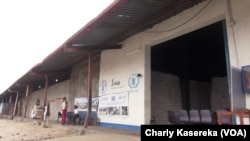 Entrepôt PAM à Goma, en RDC, le 14 mars 2019. (VOA/Charly Kasereka)