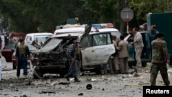6月6日，巴基斯坦警方在喀布爾爆炸現場進行調查。