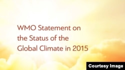 Cover of World Meteorological Organization's annual State of the Climate report 