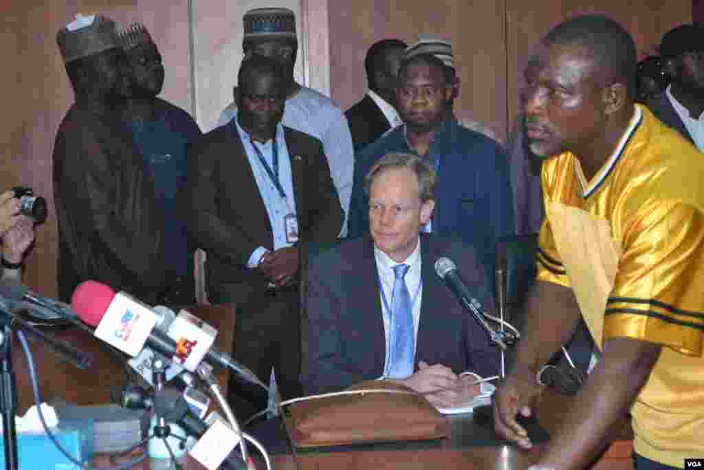 Council President for March and trip co-leader, British Ambassador Matthew Rycroft, said members were “staggered and shocked” by the scale of the crisis after visiting Cameroon, Chad, Niger and Nigeria. (M. Besheer/VOA)