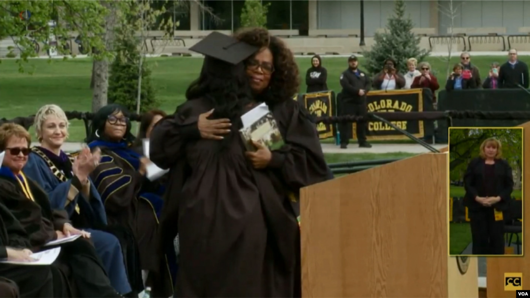 Oprah Winfrey at Colorado college