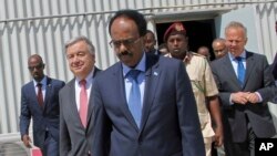 Antonio Guterres yagize urugendo rwabaye giturumbuka muri Somaliya aho yabonanye na Perezida Mohamed Abdullahi Farmajo