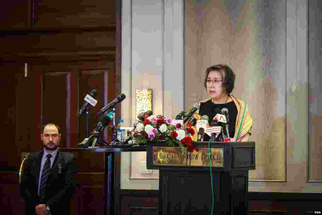 မြန်မာနိုင်ငံဆိုင်ရာ&nbsp; ကုလသမဂ္ဂ လူ့အခွင့်အရေးအထူးကိုယ်စားလှယ် Dr.Yanghee Lee သတင်းစာရှင်းလင်းပွဲ