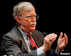 El exasesor de Seguridad Nacional de la Casa Blanca John Bolton durante una conferencia en la Universidad de Duke, en Durham, Estados Unidos, el 17 de febrero de 2020. Foto Reuters.