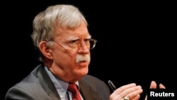 El entonces asesor de Seguridad Nacional de la Casa Blanca, John Bolton, durante una conferencia en la Universidad de Duke, en Durham, Estados Unidos, el 17 de febrero de 2020.