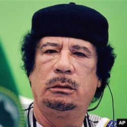 Le leader libyen Mouammar Kadhafi
