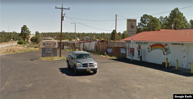 Trading post and convenience store in Vanderwegen, N.M., on the Navajo Nation.