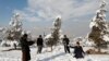 ریزش برف در کابل و چندین ولایت هم‌زمان ادامه دارد