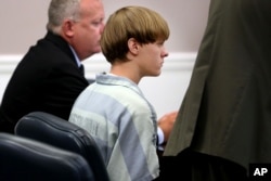 Dylann Roof appears at a court hearing in Charleston, South Carolina, July 16, 2015.