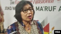 Juru bicara TKN, Irma Suryani Chaniago (foto: VOA/A. Bhagaskoro).