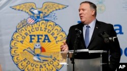 Secretary of State Mike Pompeo speaks to the Future Farmers of America and Johnston High School students, March 4, 2019, in Johnston, Iowa. 