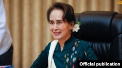 ဒေါ်အောင်ဆန်းစုကြည် (သတင်းဓာတ်ပုံ - Myanmar State Counsellor Office)