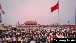 资料照片：1989年天安门民主运动六四事件