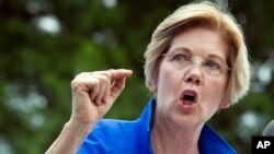Archivo. La senadora Elizabeth Warren (Demócrata por Massachusetts) en un discurso en Berryville, Virginia en julio del 2017.