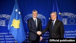 Hashim Thaci, Antonio Tajani