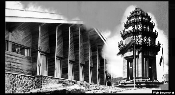 Signature buildings of legendary architect, Vann Molyvann, whose work and life was featured in the documentary “The Man Who Built Cambodia.” (Web screenshot from themanwhobuiltcambodia.com)
