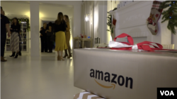 Amazon es la compañía en línea líder en venta y distribución en Estados Unidos [Foto: VOA/Antoni Belchi].