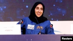 Nora al-Matrooshi (28 tahun), astronaut perempuan Arab pertama, dalam wawancara di Dubai, Uni Emirat Arab, 7 Juli 2021. 