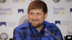 Pemimpin Chechnya, Ramzan Kadyrov membantah laporan bahwa tentara Chechnya membantu separatis pro-Rusia di Ukraina (foto: dok).