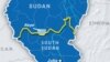 Map of Sudan and South Sudan