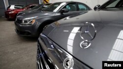 Armored vehicles are seen at the garage of Blindajes EPEL company in Mexico City, Mexico, April 9, 2018.