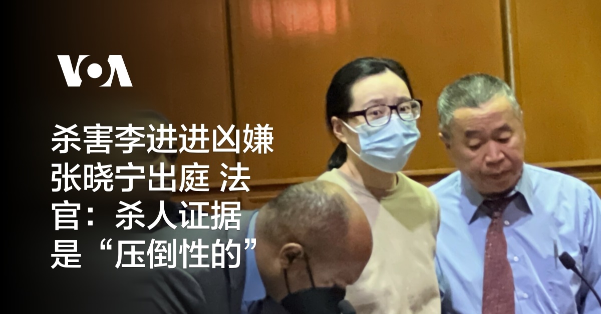 杀害李进进凶嫌张晓宁出庭 法官: 杀人证据是“压倒性的”