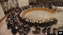 Các thành viên của Hội đồng Bảo an LHQ bỏ phiếu về dự thảo nghị quyết trừng phạt Bắc Triều Tiên.