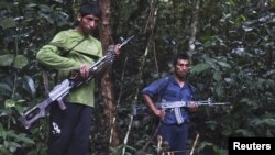 Members of Peru's Shining Path terrorist group. (File)