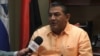 Luis Martínez, cónsul Nicaragua en Miami en entrevista para el canal de su país 100% Noticias. Imagen tomada de grabación de video.