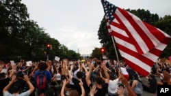 Протест біля Білого дому в Вашингтоні, 5 червня 2020 року