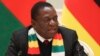 Zimbabwe's President Emmerson Mnangagwa speaks during a meeting with Belarus' President Alexander Lukashenko in Minsk, Belarus, Jan. 17, 2019. 